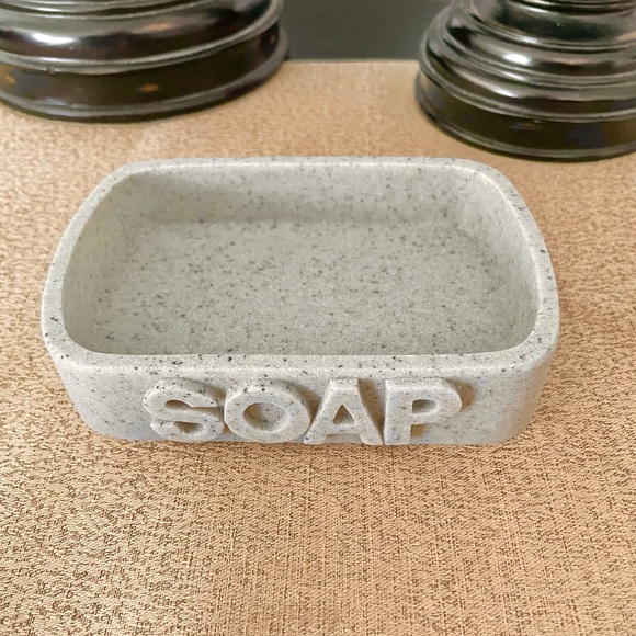 New Sandstone Bathroom Set-RINSE Cup/Soap Dish - Picture 4 of 4